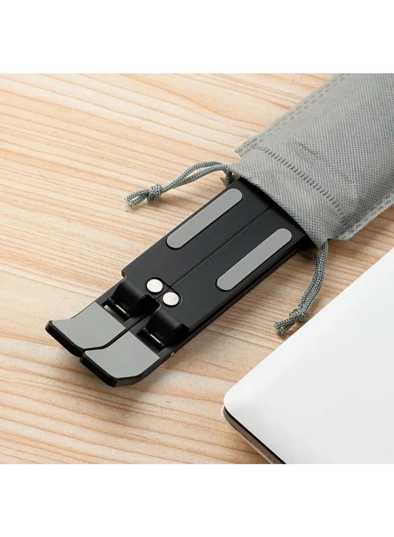 LDQ 1pc Adjustable Laptop Stand – Portable & Foldable Cooling Base, 10-Level Height Adjustment, Durable ABS Material, Compatible with Laptops & Tablets - Image 4