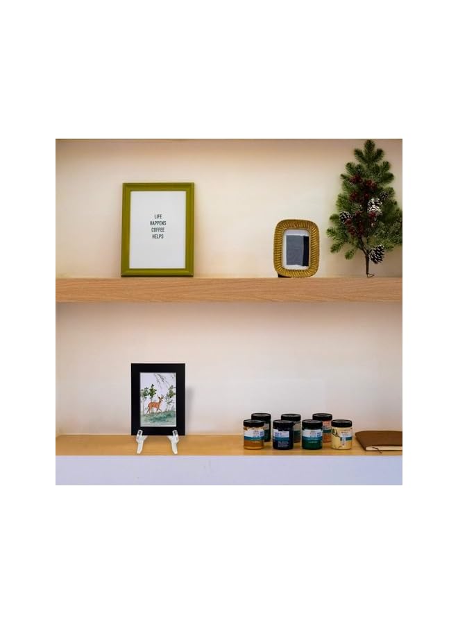 The Bros 6Pcs 7Inch Acrylic Easel Stand, Display Stand, Plate Stands for Display, Photo Holder Picture Frame Book Stand, Displays Decorative Plates, Artworks, Posters, Envelopes and Small Boards - Image 4