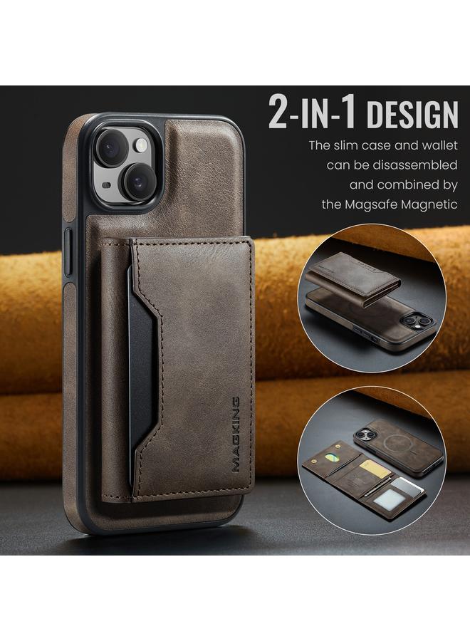 Dg Ming Case For iPhone 14 Plus MAGKING-K2 Series MagSafe RFID Card Bag Detachable Phone Case - Image 2