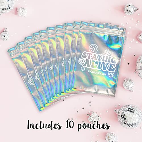 Pop Fizz Designs Stayin' Alive Bachelorette Party Hangover Kits (10 Pack) | Last Disco Hangover Kit Bags | Bachelorette Recovery Kit | 21st Birthday Hangover Kits I Bachelorette Survival Kit - Image 5