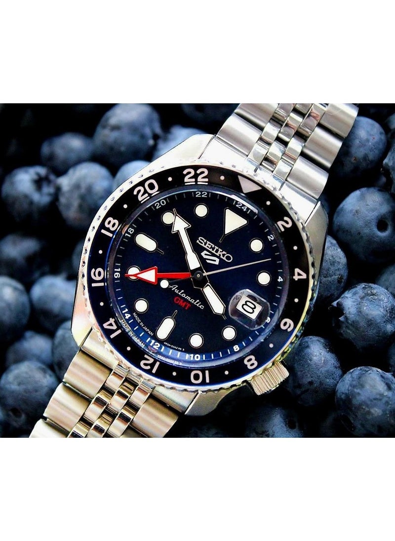 Seiko 5 Sports Style Automatic GMT Japan 'Batman Blueberry' SKX Re-Interpretation SBSC003-SSK003