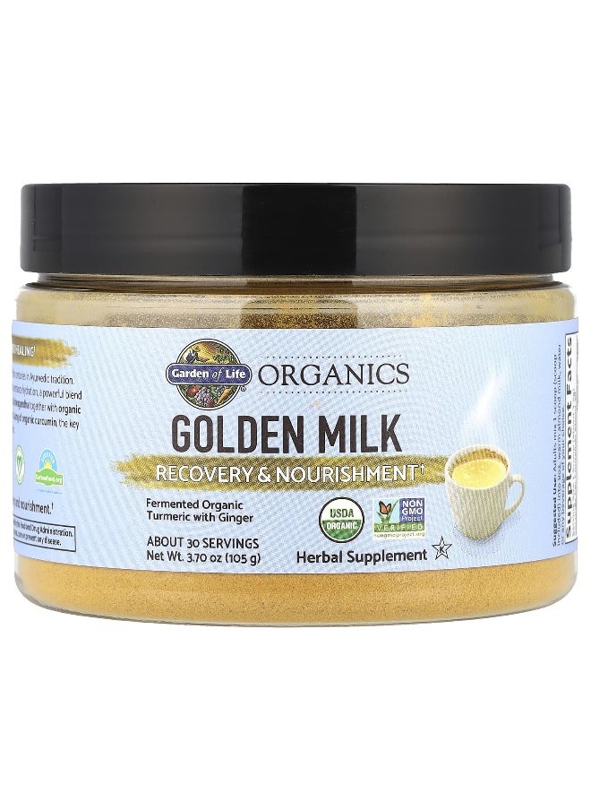 Garden of Life Garden of Life, Organics, Golden Milk, Recovery & Nourishment, 3.70 oz (105 g) 
