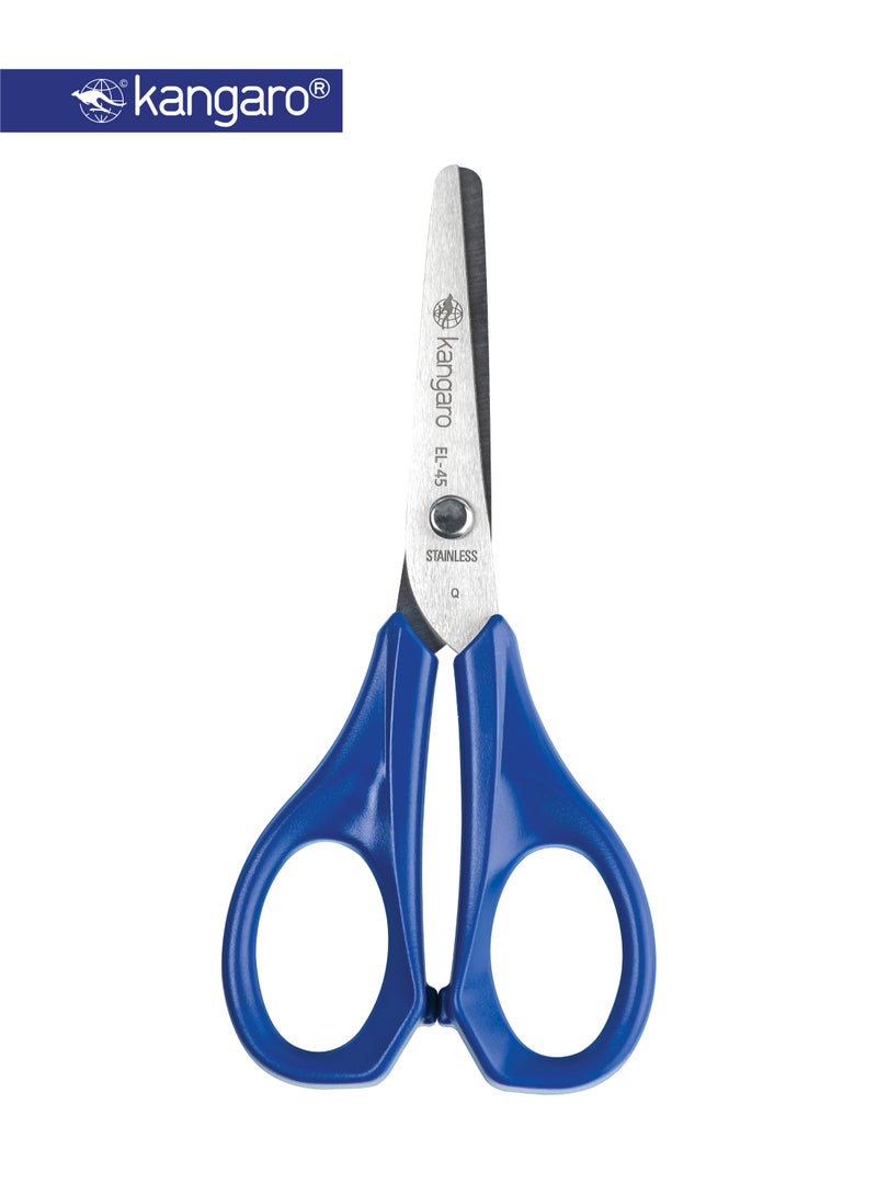 Kangaro Kids School Scissors 120mm Round Tip Stainless Steel - Image 1
