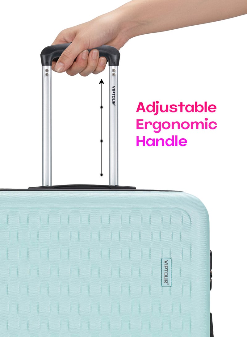 فيبتور طقم عجلات دوارة ذات جوانب صلبة مكون من 4 قطع مع قفل بأرقام مقاس 20،24،28،32 بوصة - Image 5