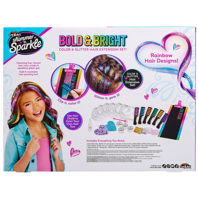 Cra-Z-Art Shimmer N Sparkle FX Hair Extensions Value Set - Image 2