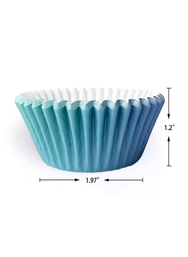 qiqee 300PCS Gradient Cupcake Liners Medium Cupcake Cups 6 Designs Cupcake Papers Baking Cups Cupcake Wrappers (Standard Size) - Image 4