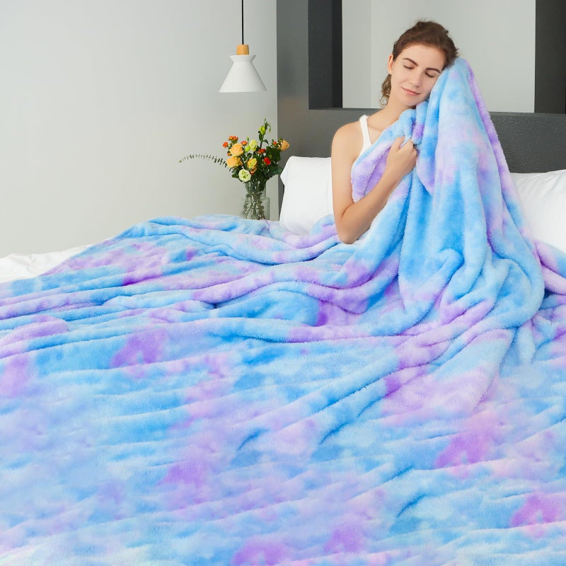 MUGD Blankets Fuzzy Soft Fleece Throw Blanket Cozy Soft Warm Throw Blanket for Bed - Image 4