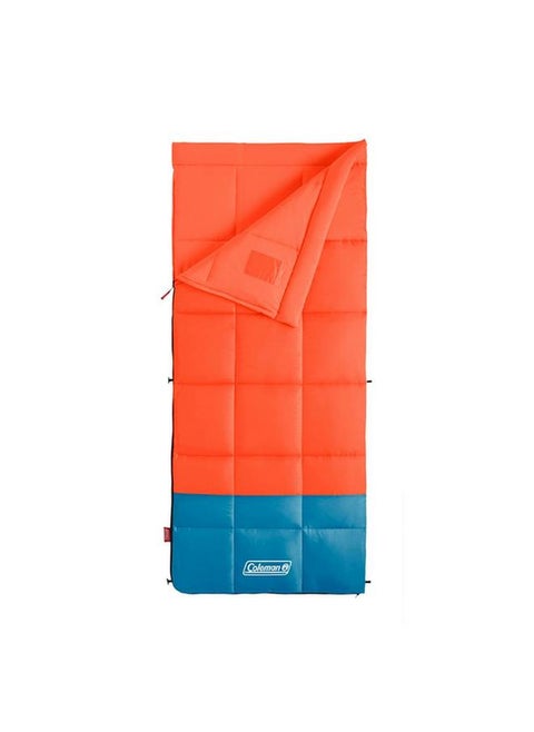 كيس نوم مستطيل الشكل من Kompact 40°F باللونين البرتقالي والأزرق 75 × 33 بوصة 2000037218