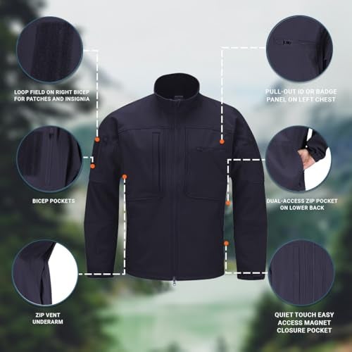 Propper Men's BA Softshell Jacket, LAPD Navy, X-Large - Image 4