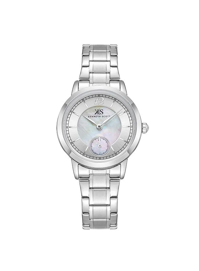KENNETH SCOTT Women's Stainless Steel Analog Watch K23538-SBSM - 29 mm