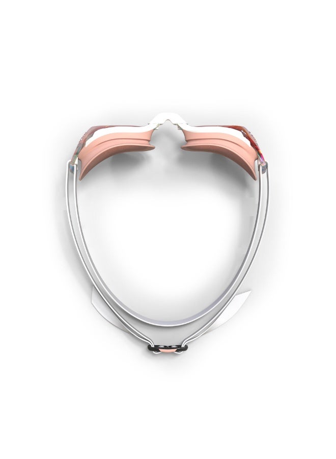 NABAIJI Swimming Goggles – One Size Fits All, White Frame with Pink Pearl Mirror Lenses, Anti-Fog UV Protection - Image 4