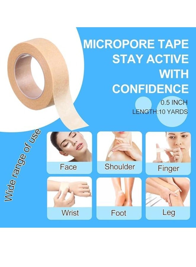 Generic 8 Rolls Nose Tape for Rhinoplasty Shaping, Micropore Tape, Paper Tape Medical, Flexible Surgical Bandages, Self Adhesive First Aid Bandages for Wound Injuries Swelling  - Image 4
