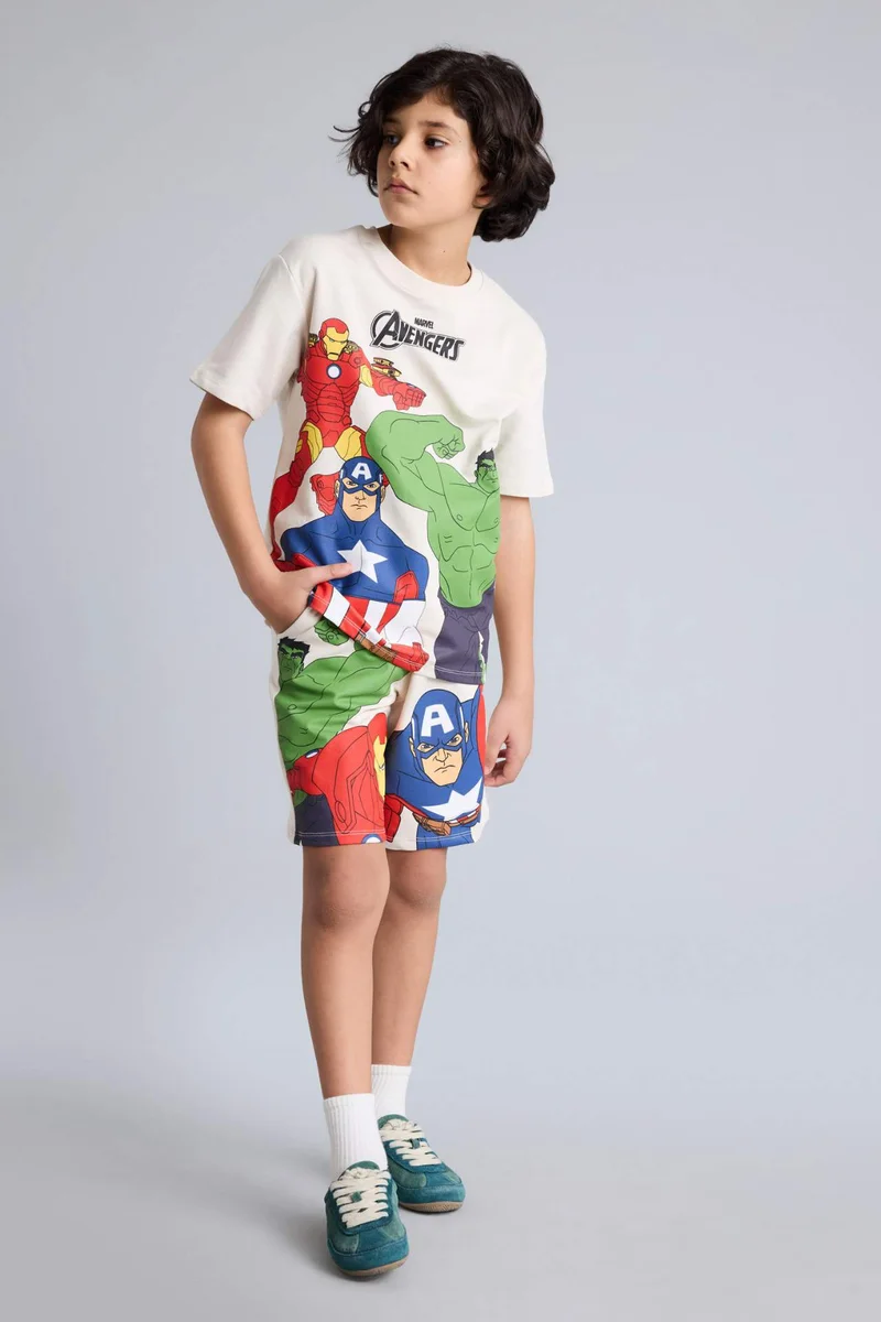 ديفاكتو Boy 2 piece Regular Fit Marvel Avengers Pajam Set