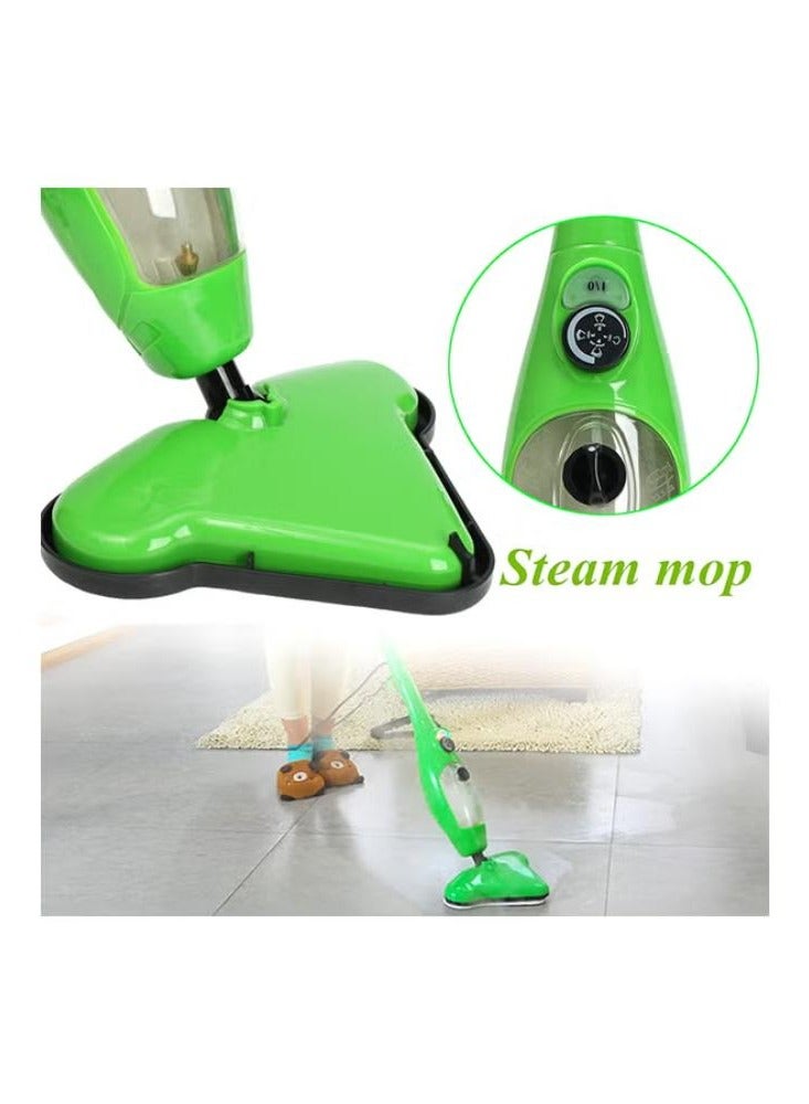 5-In-1 Portable Steam Mop Cleaner Set 0.38L x5 Green/Black/White  - Image 3