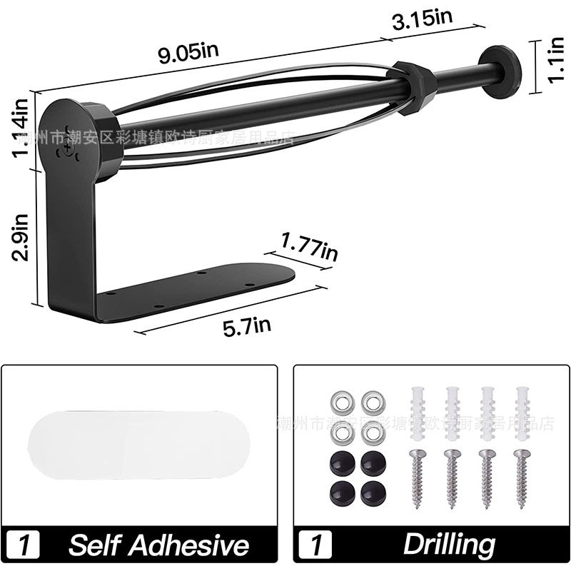 Kitchen Bathroom Stainless Steel Tissue Holder Roll Paper Holder With Resistance Nico Single-Hand Operation Kitchen Toilet Paper Holder - Image 5