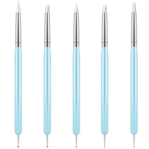 Oytra Chisel Tips and Dotting Heads Shaper Pen (Blue, 4mm - 5 Pieces) - Image 1