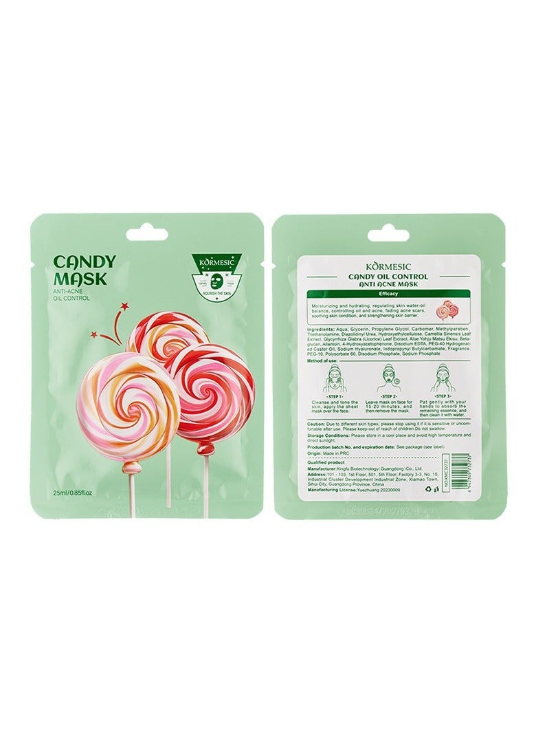 Kormesic قناع ترطيب الحلوى 5pcs 25ml - Image 1