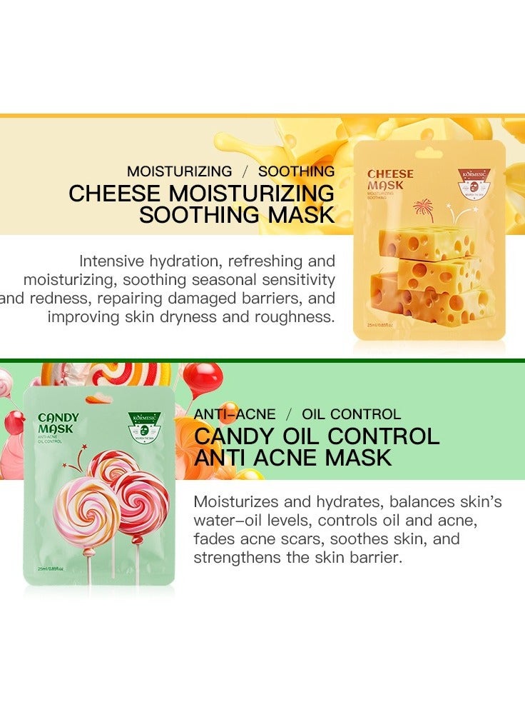 Kormesic قناع ترطيب الحلوى 5pcs 25ml - Image 2