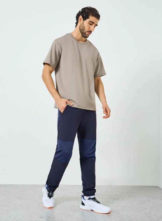 ستايلي اكتيف بنطال رياضي رجالي كحلي بنمط كتل الالوان