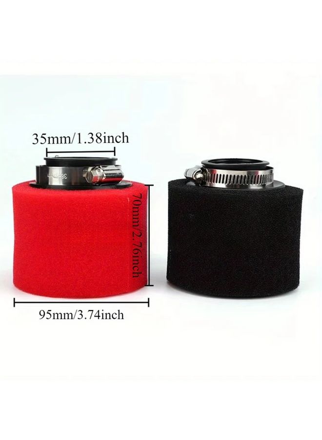 Black Universal Foam Air Filter Cleaner For Moped Scooter Motorcycle ATV - Image 2