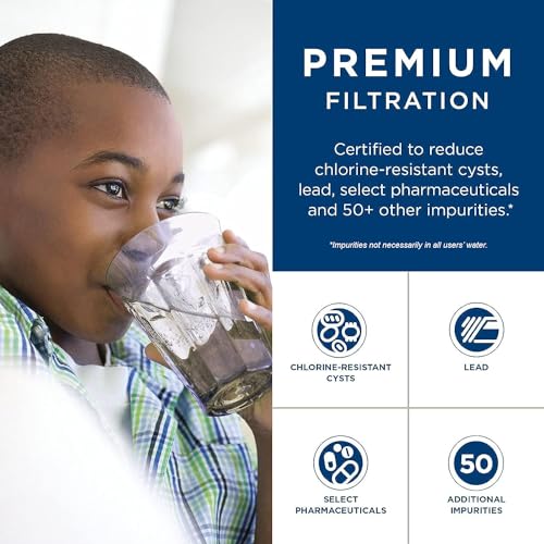 GE RPWFE Refrigerator Water Filter, Genuine Replacement Filter, Certified to Reduce Lead, Sulfur, and 50+ Other Impurities, Replace Every 6 Months for Best Results, Pack of 2 - Image 2
