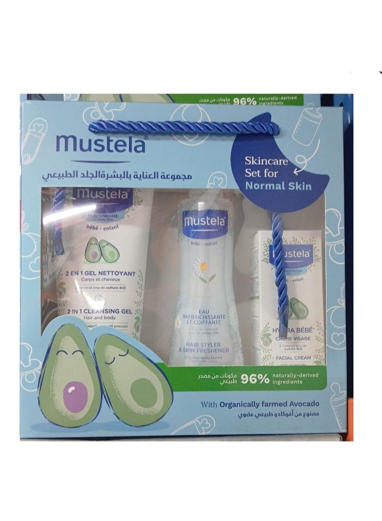 mustela skin care set for normal skin offer pack of 3 - Image 1
