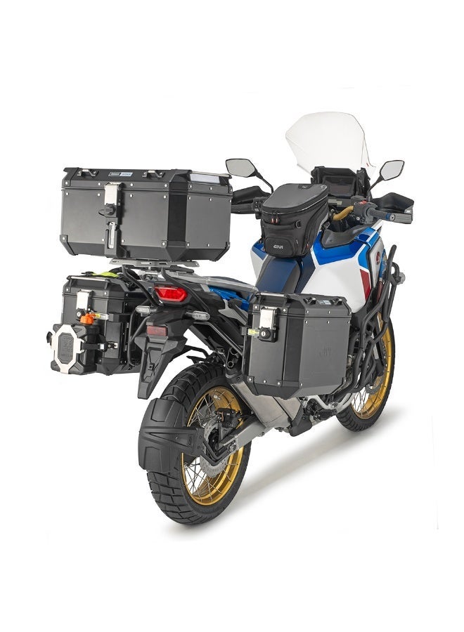 جيفي حقيبة جانبية يسرى Givi Trekker Outback Smart Evo Black Line من الألمنيوم، سعة 48 لتر، متوافقة مع نظام Monokey Cam-Side - Image 2
