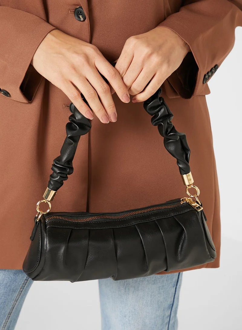 Ginger Scrunchy Baguette Handbag