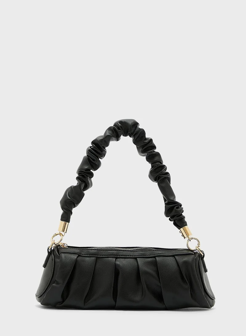 Ginger Scrunchy Baguette Handbag