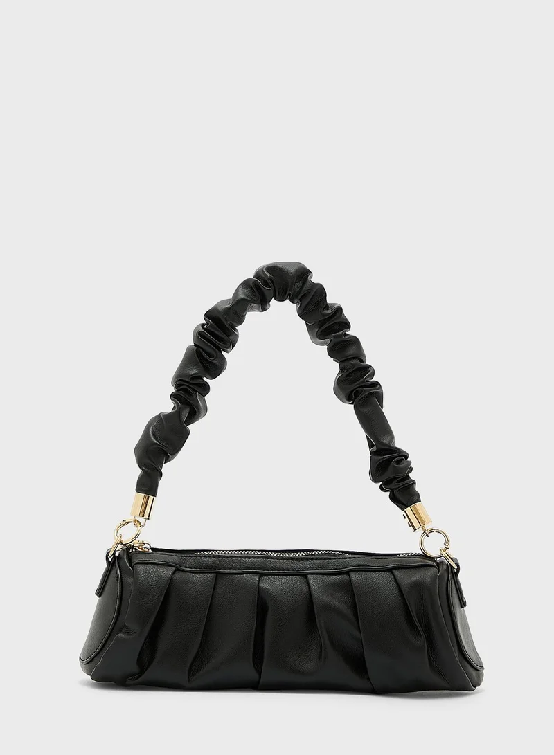 Ginger Scrunchy Baguette Handbag