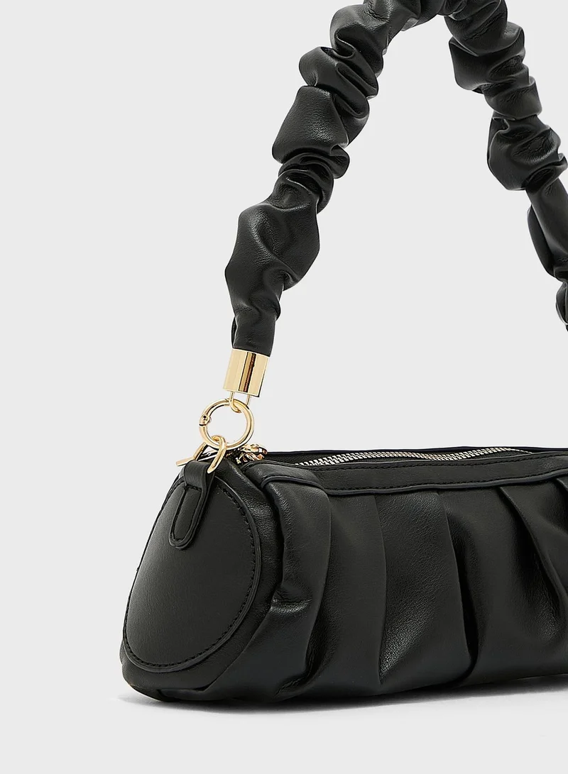Ginger Scrunchy Baguette Handbag