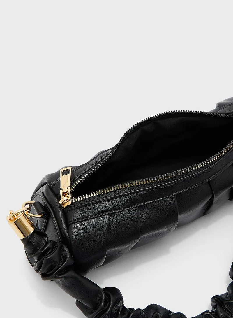Ginger Scrunchy Baguette Handbag