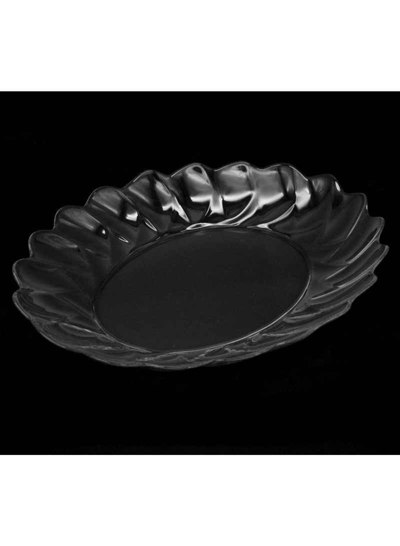 Paşabahçe Pasabahce Hasir Oval Glass Serving Plate 26.8 x 31.8 cm – Large Clear Presentation Plate – Extra Resistant Tableware – 1002966 - Image 2