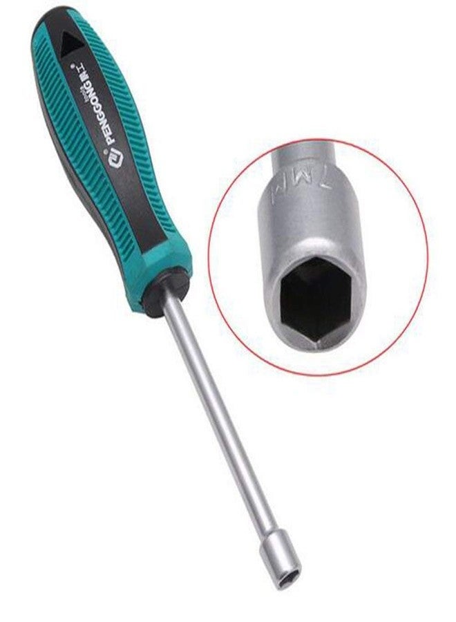 PENGGONG 7mm Socket Driver Hex Nut Key Wrench Screwdriver Nutdriver Hand Tool (7mm) - Image 3
