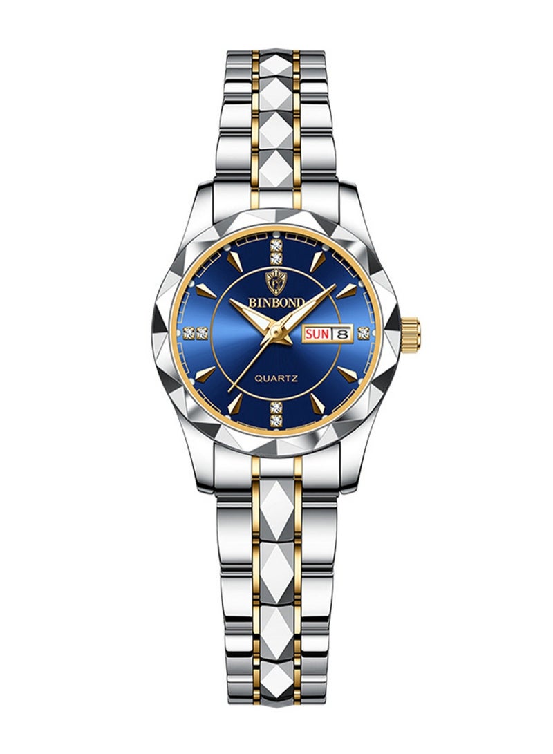 بينبوند ساعات كوارتز نسائية من أفضل العلامات التجارية الفاخرة والأزياء التجارية المقاومة للماء وساعة التاريخ الأسبوعية الرياضية للنساء - Image 4