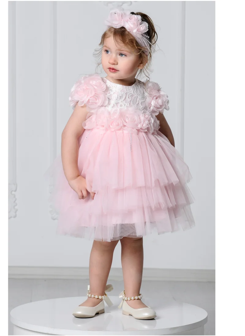 VIA BAMBINO Baby Dress - Pink by VIABAMBINO