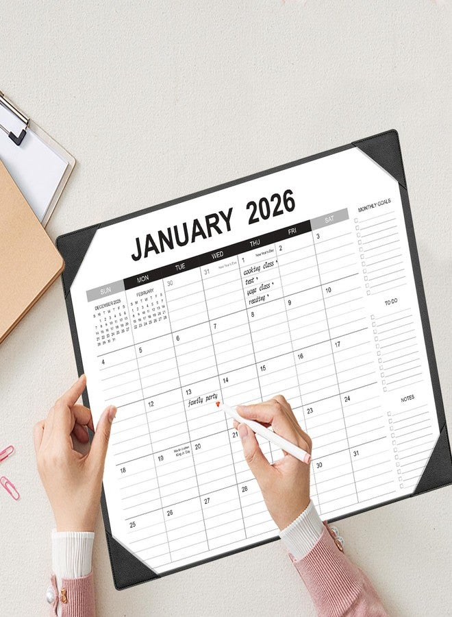 Adronix Desk Calendar 2026-2027 with Desk Mat - 22" x 17" Large Desk Pad Calendar Runs from January 2026 to June 2027, Office Supplies Desktop Monthly Calendar for Home & Office - Image 5