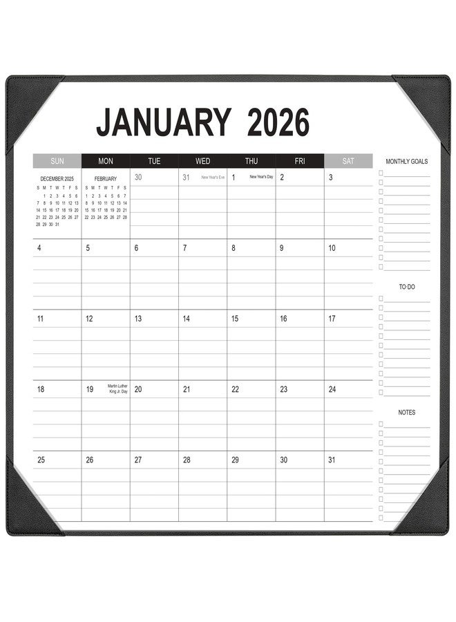 Adronix Desk Calendar 2026-2027 with Desk Mat - 22" x 17" Large Desk Pad Calendar Runs from January 2026 to June 2027, Office Supplies Desktop Monthly Calendar for Home & Office - Image 1