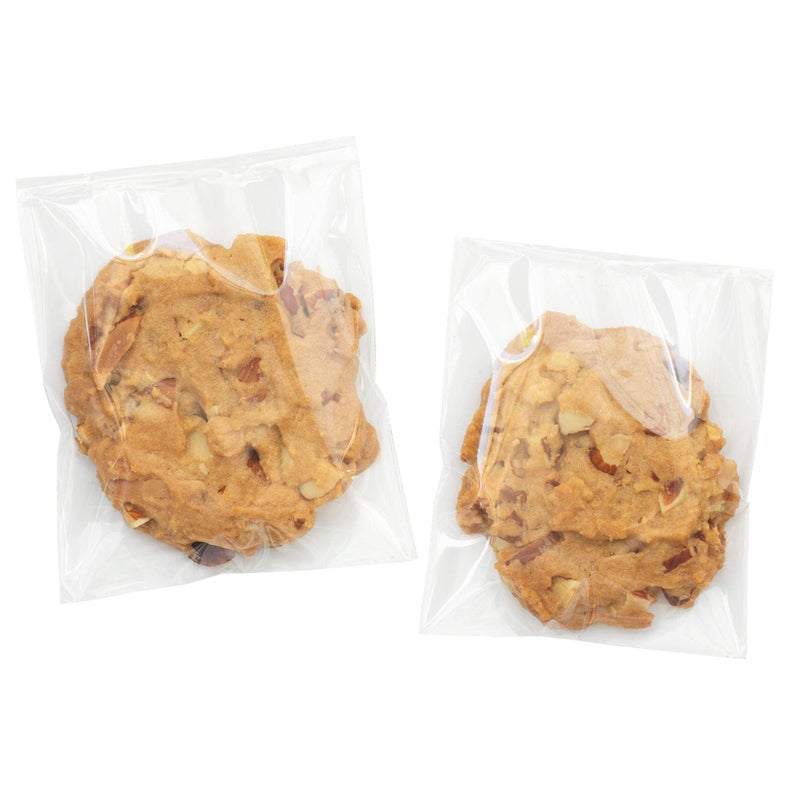 Morepack Cookie Bags for Packaging4x6 Inches Clear Self Sealing Cellophane Bags Self Adhesive Individual Cookie Bag for Gift Giving100 Pieces