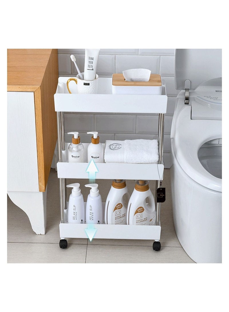 Sharpdo رف متنقل من ثلاث طبقات مع عجلات - Image 2