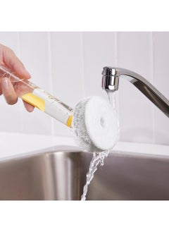 Zaboon 3-piece dish sponge set w dispenser, bright yellow  - Image 5