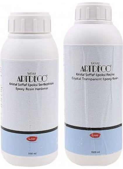ARTDECO Crystal Transparent Epoxy Resin Set (1000 ml + 500 Ml) 