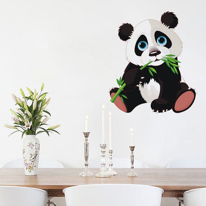 6 Pcs Cartoon Panda Paper Wall Decals Self-adhesive Removable Stickers Decorative Wall for Children Bedroom - Image 3