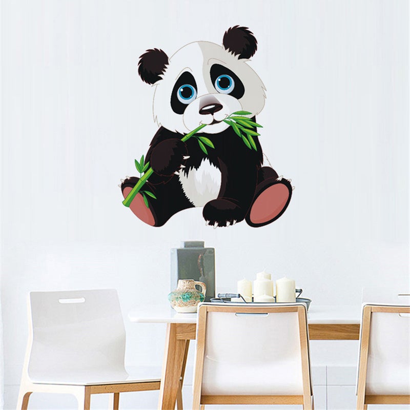 6 Pcs Cartoon Panda Paper Wall Decals Self-adhesive Removable Stickers Decorative Wall for Children Bedroom - Image 5