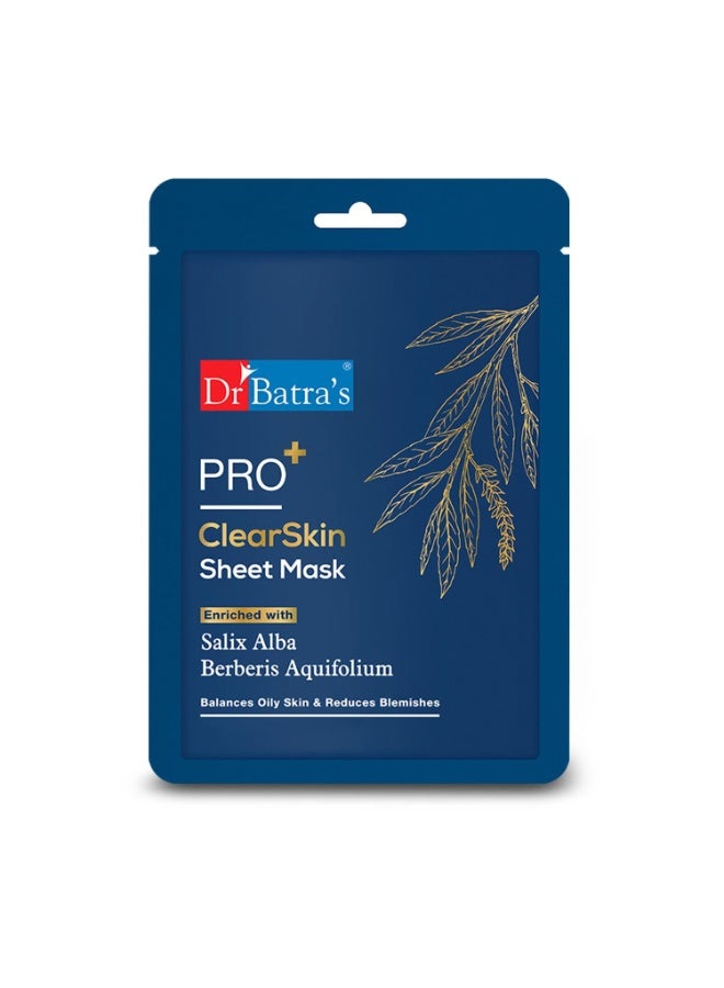 Dr Batra's PRO+ Clear Skin Sheet Mask (25 g) - Image 1
