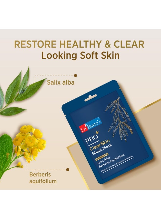 Dr Batra's PRO+ Clear Skin Sheet Mask (25 g) - Image 3