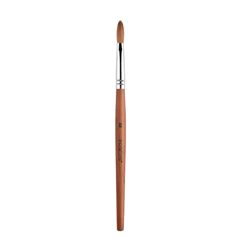 Rolabling Nail Brush Kolinsky Sable Acrylic Nail Art Brush Professional Red Wooden Nail Brush 8