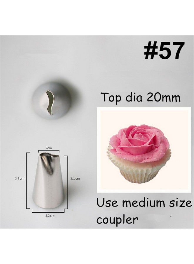 FantasyDay 8-piece Stainless Steel Rose Flower Piping Tips Piping Nozzles Cake Decorating Supplies Cookies Cupcake Icing Decorating Supplies Decorating Kits Frosting Icing Tips Baking Set Tools - Image 4