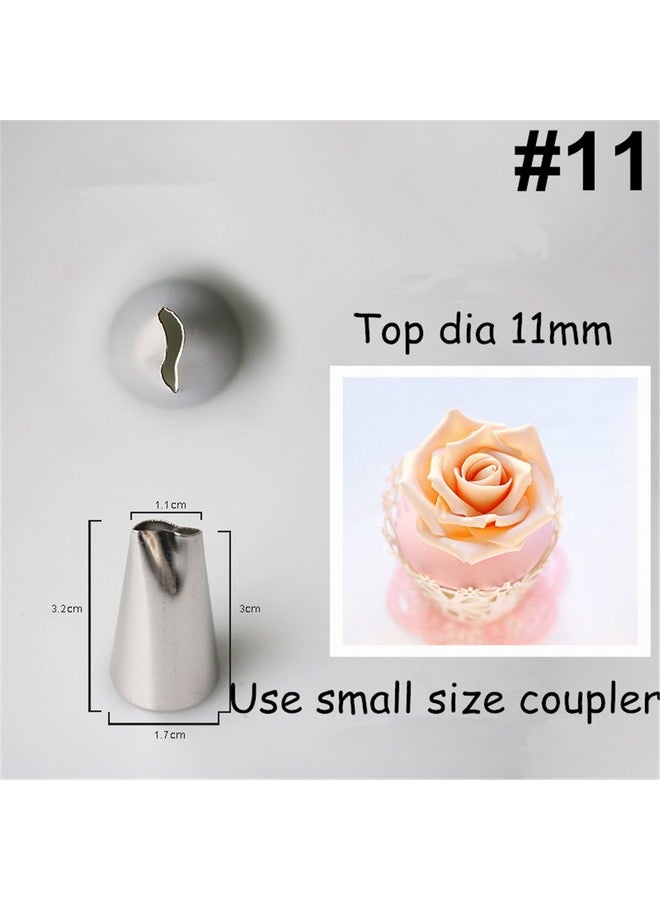 FantasyDay 8-piece Stainless Steel Rose Flower Piping Tips Piping Nozzles Cake Decorating Supplies Cookies Cupcake Icing Decorating Supplies Decorating Kits Frosting Icing Tips Baking Set Tools - Image 3