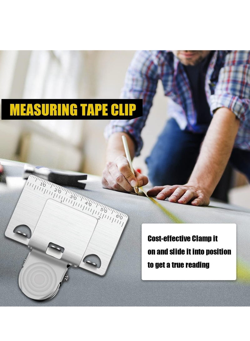 Measuring Tape Clip Tool - Corners Clamp Holder Precision Measuring Tools - Fixed Ruler Mark Tools for Most Tape Measures(2 PCS) - Image 5
